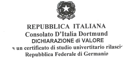 Abiturzeugnis ins Italienische übersetzen